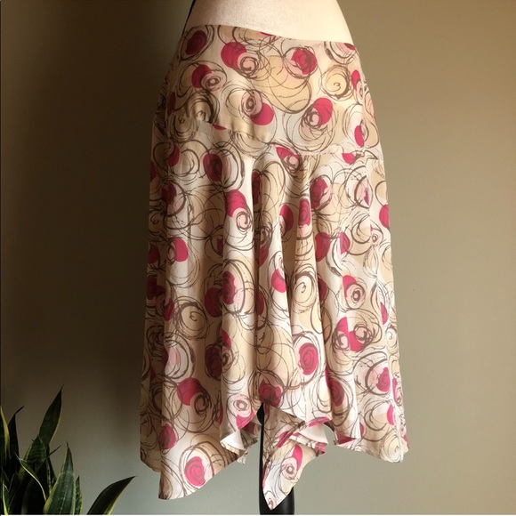 Liz Claiborne ~ Handkerchief Skirt - Silk & Cotton - Picture 11 of 12